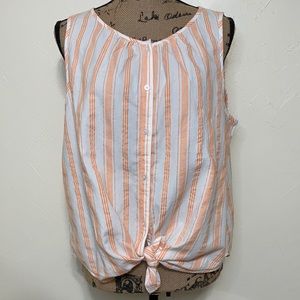 NWOT Women’s LOFT Sleeveless Button Down Blouse